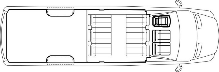 Схема Volkswagen Crafter - Грузопассажирский микроавтобус