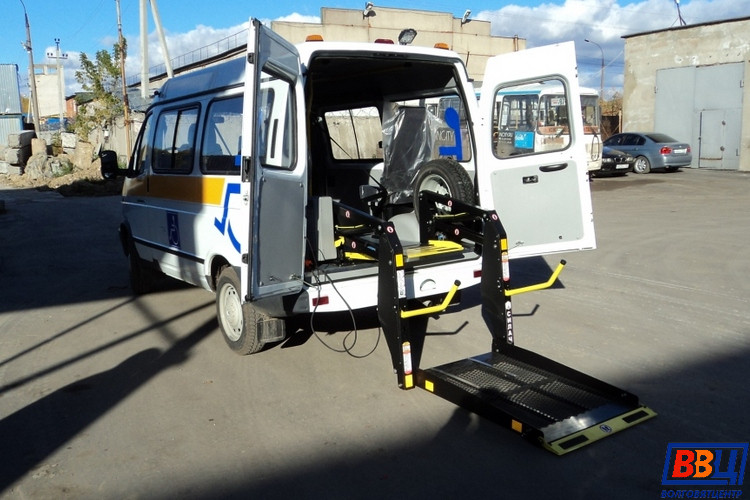 Соболь - Микроавтобус для перевозки инвалидов с телескопическим пандусом