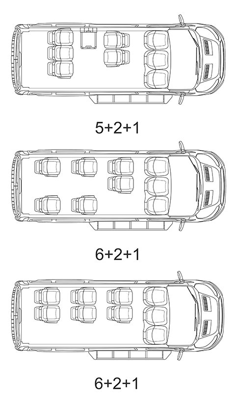 Схема Ford Transit - Бизнес-купе