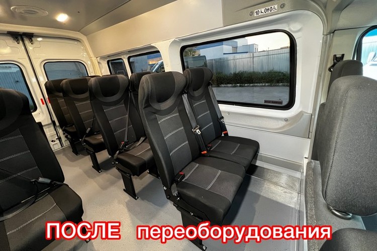 Ford Transit - переделали в грузопассажирский