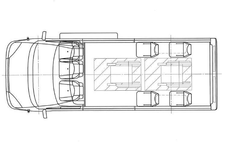 Купить Ford Transit L2H2 (Форд Транзит) с пандусом для перевозки инвалидов с гидроподъемником в Нижнем Новгороде